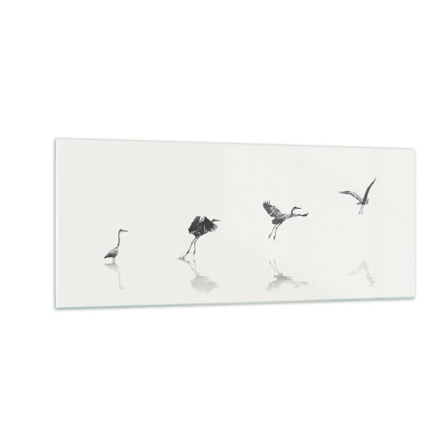 Glasbild - Bild auf glas - Vier einfache Schritte - 100x40 cm