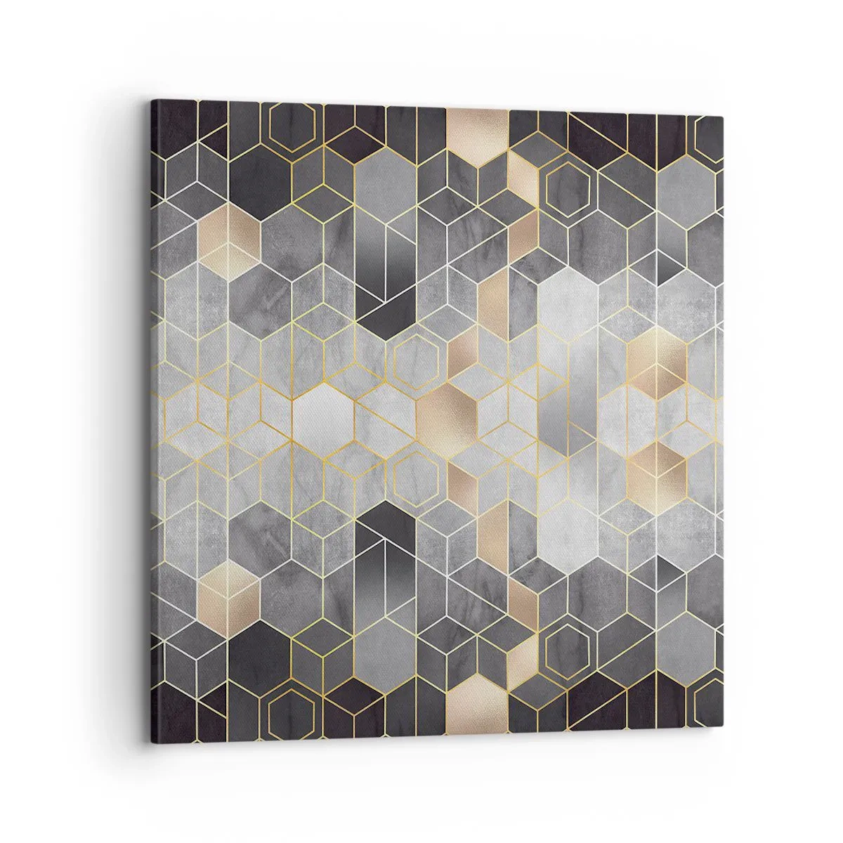 Bild auf Leinwand - Leinwandbild - Diamant-Komposition - 70x70 cm