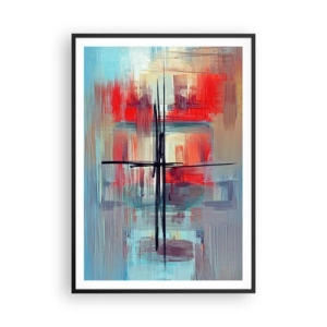 Poster in einem schwarzem Rahmen - Landschaft in einer unbekannten Dimension - 70x100 cm