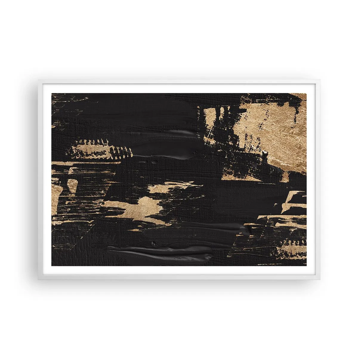 Poster in einem weißen Rahmen - Spur einer Berührung - 100x70 cm