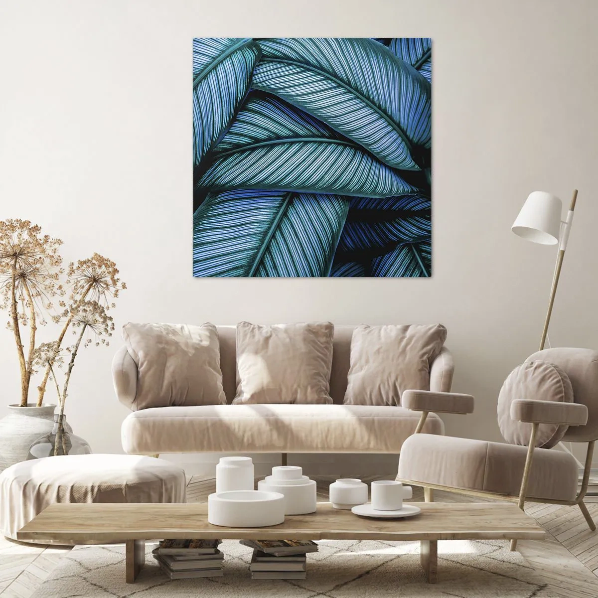 Bild auf Leinwand - Leinwandbild - Lebenslinien - 40x40 cm