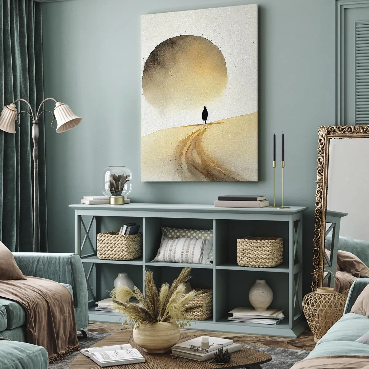 Bild auf Leinwand - Leinwandbild - Immer sehnsüchtig - 70x100 cm