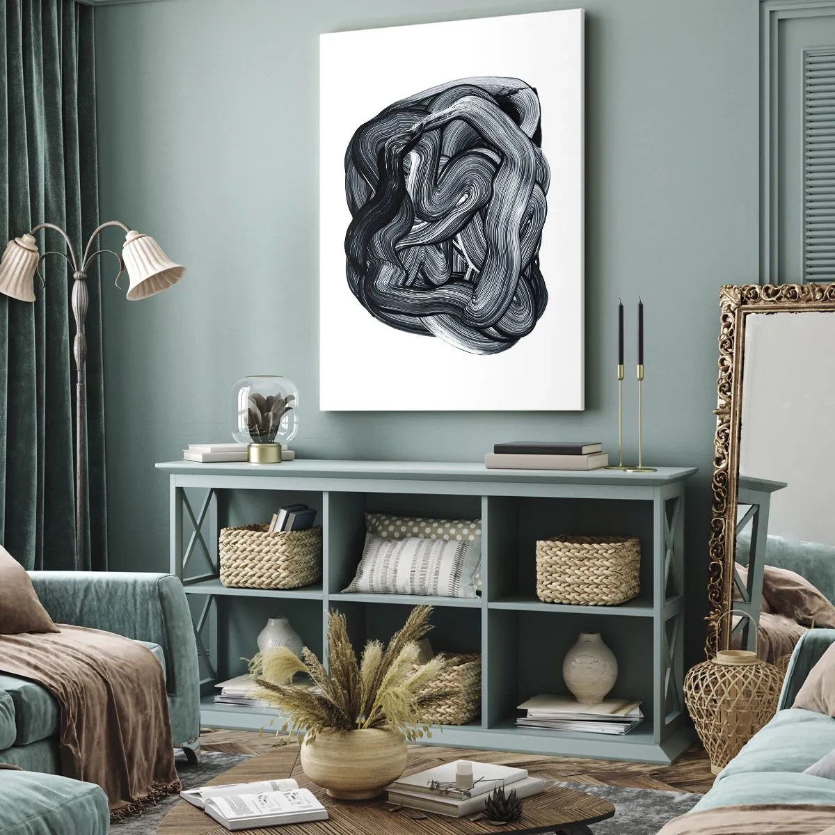 Bild auf Leinwand - Leinwandbild - Es ist nicht so einfach - 65x120 cm