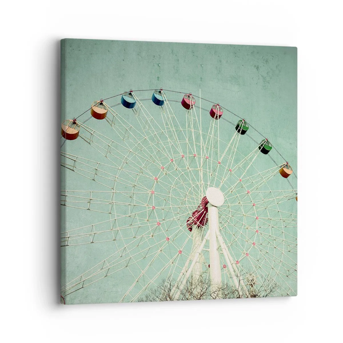 Bild auf Leinwand - Leinwandbild - Wir laden zum Spiel ein - 30x30 cm