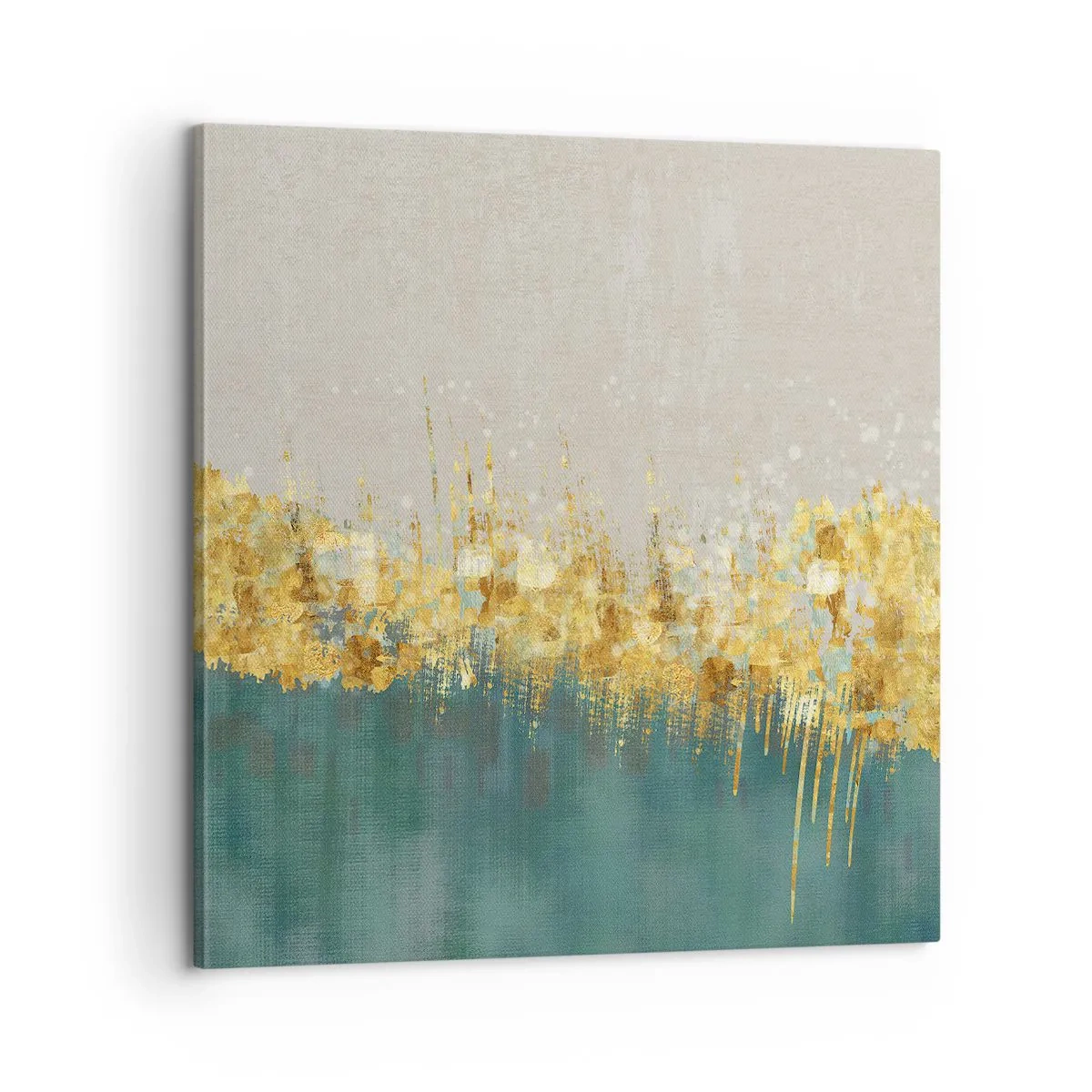 Bild auf Leinwand - Leinwandbild - Goldener Rand - 60x60 cm