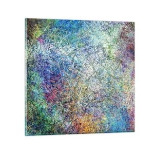 Glasbild - Bild auf glas - Es ist nicht so einfach - 30x30 cm
