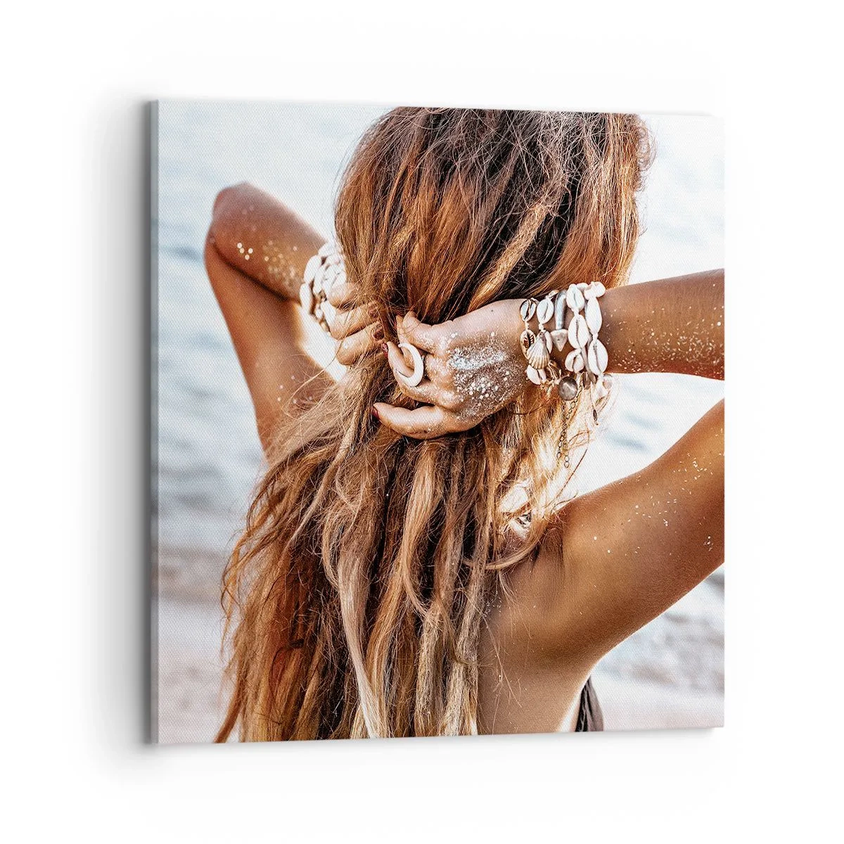 Bild auf Leinwand - Leinwandbild - Eine Schwester von Wasser und Sonne - 70x70 cm