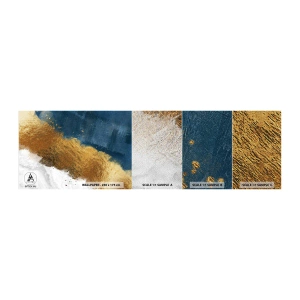Fototapeten Muster Premium Sand - Farben des Sommers - Art Deco, Stück, Modern - 100x30 cm