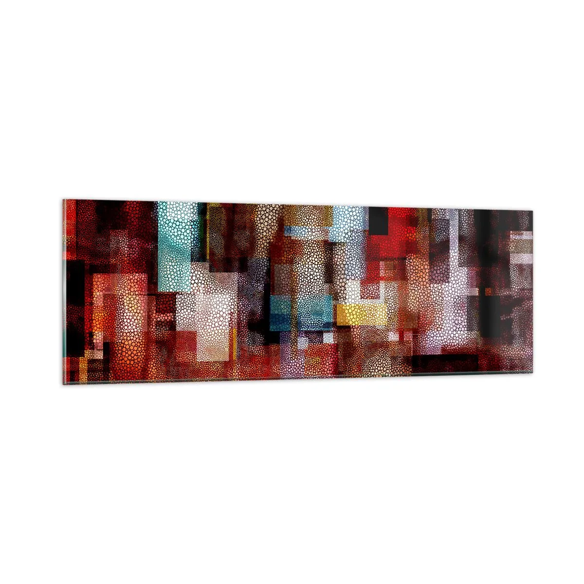 Glasbild - Bild auf glas - Verwirrung mit Verwirrung - 90x30 cm