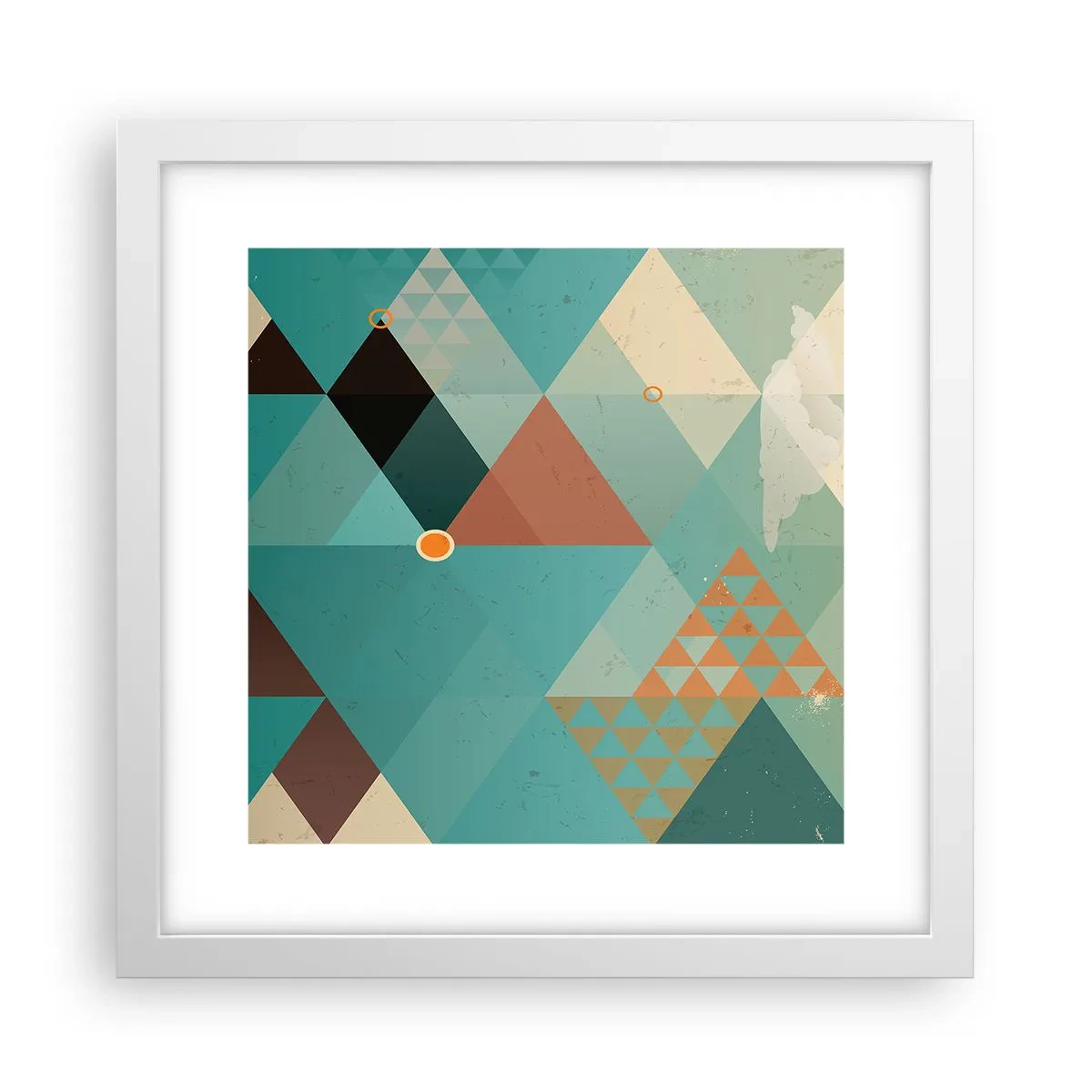 Poster in einem weißen Rahmen - Einheit der Vielheit, Vielheit der Einheit - 30x30 cm