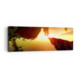 Bild auf Leinwand - Leinwandbild - Drachentöter - 90x30 cm