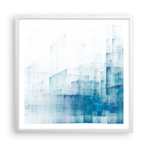 Poster in einem weißen Rahmen - Wie der Raum wgeschaffen urde - 60x60 cm