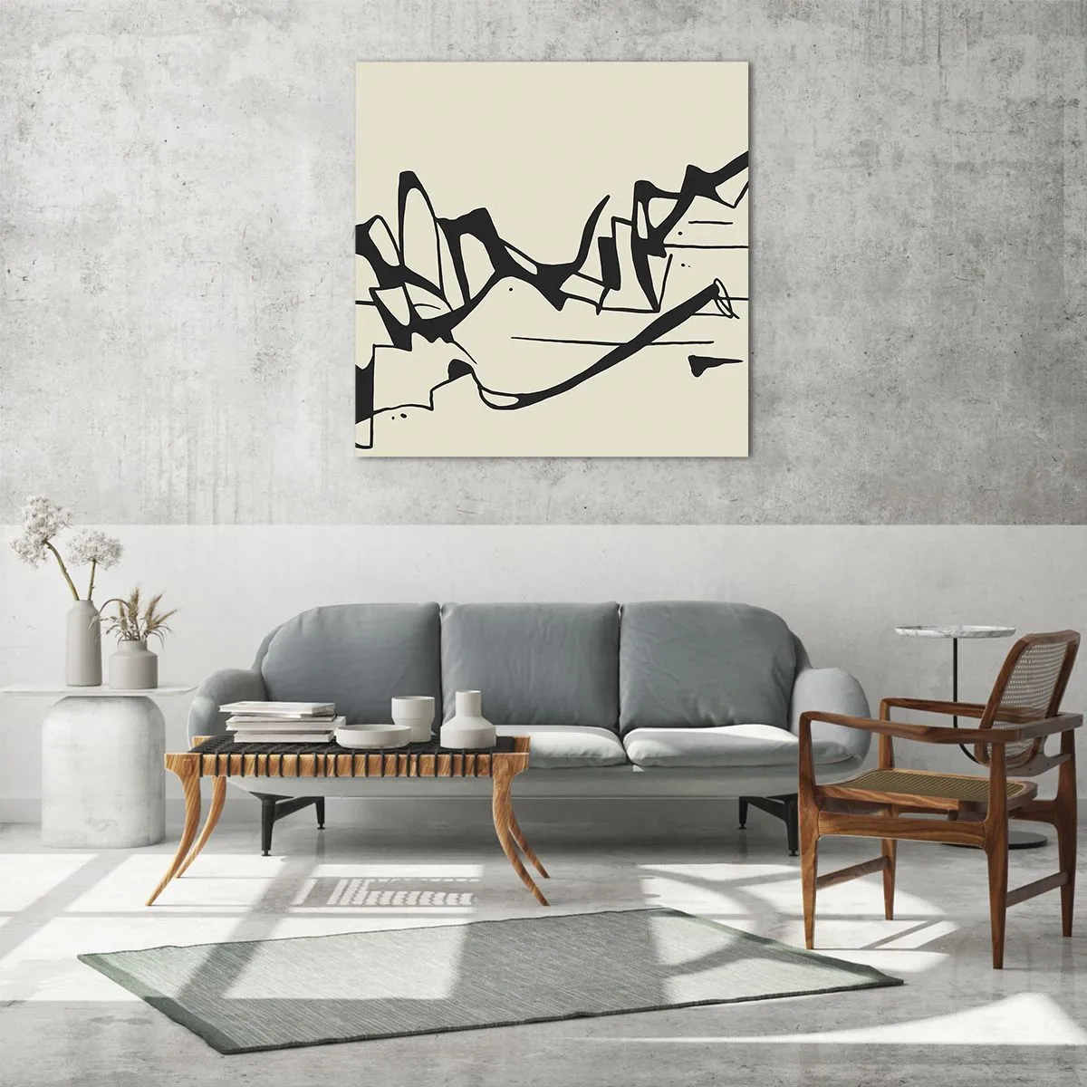 Glasbild - Bild auf glas - Vielleicht eine Landschaft - 40x40 cm