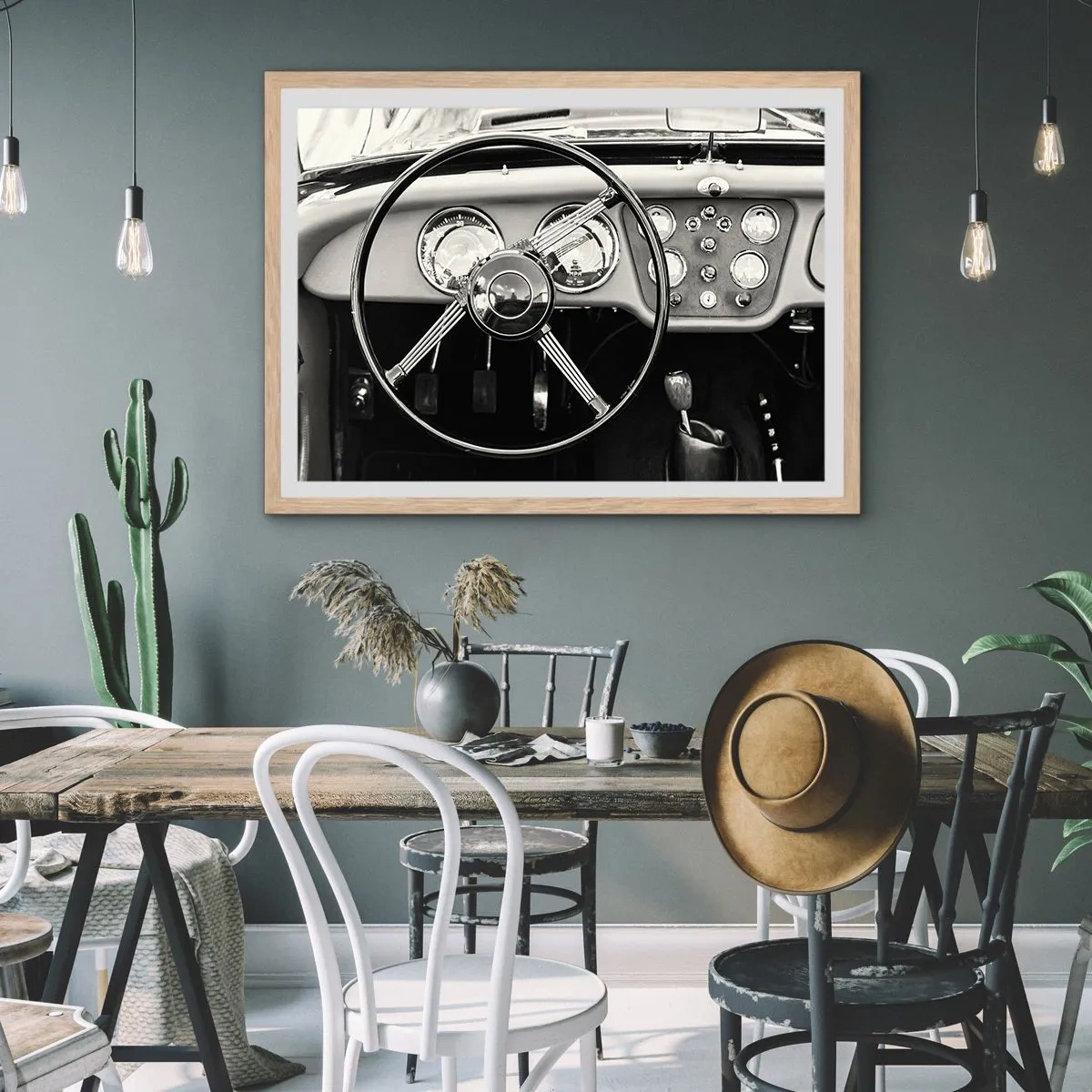 Poster in einem Rahmen aus heller Eiche - Ein Sammlertraum - 70x50 cm