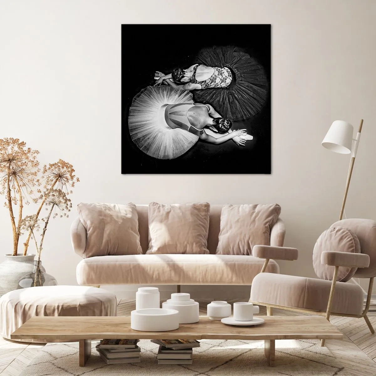 Bild auf Leinwand - Leinwandbild - Jin und Jang – perfekte Balance - 40x40 cm