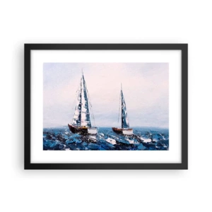 Poster in einem schwarzem Rahmen - Bruderschaft des Windes - 40x30 cm