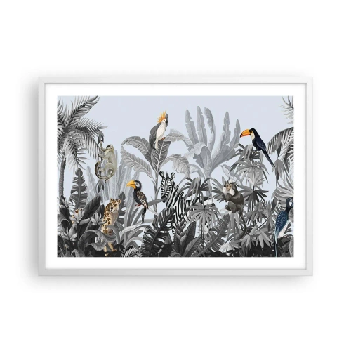 Poster in einem weißen Rahmen - Afrikanisches Märchen - 70x50 cm