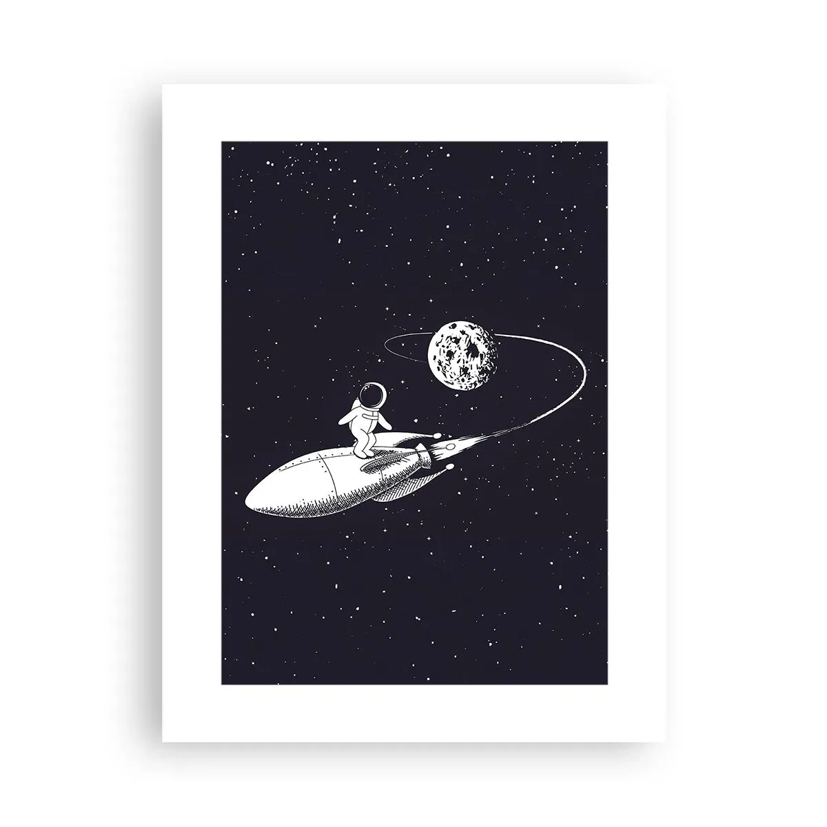 Poster - Weltraumsurfer - 30x40 cm