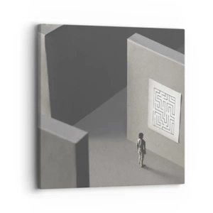 Bild auf Leinwand - Leinwandbild - Aber wo bin ich? - 30x30 cm