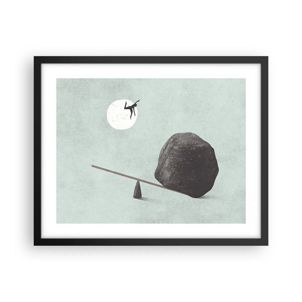 Poster in einem schwarzem Rahmen - Erfüllte Träume - 50x40 cm