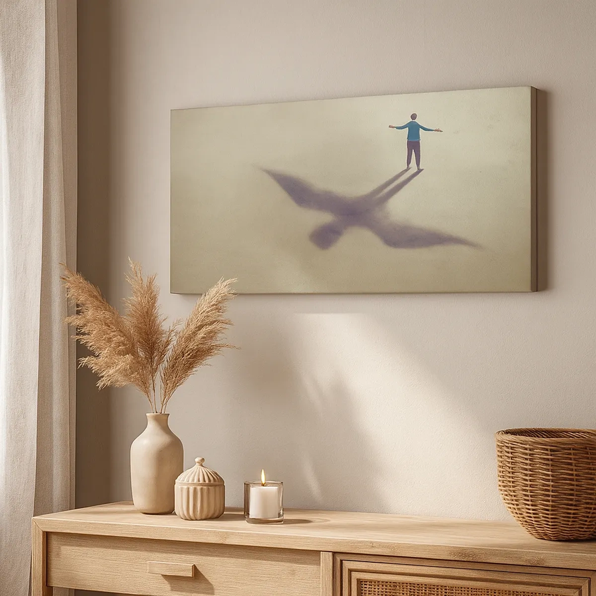 Bild auf Leinwand - Leinwandbild - Der Held der Zukunft - 30x30 cm