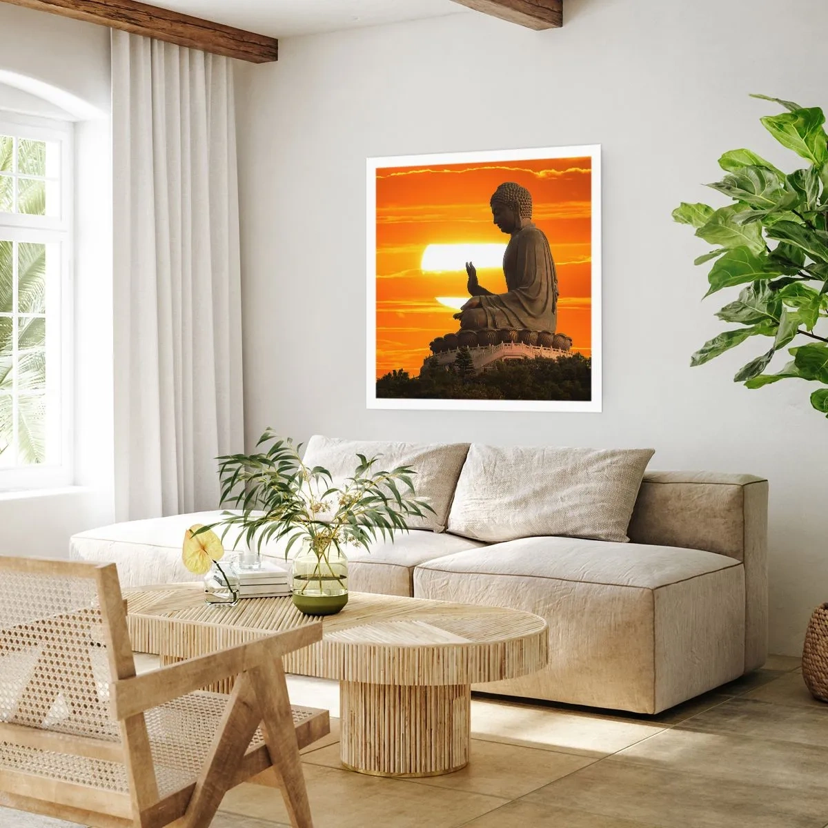 Poster - Keine Angst vor der Welt - 50x50 cm