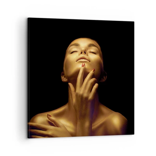 Bild auf Leinwand - Leinwandbild - Wie goldene Seide - 50x50 cm
