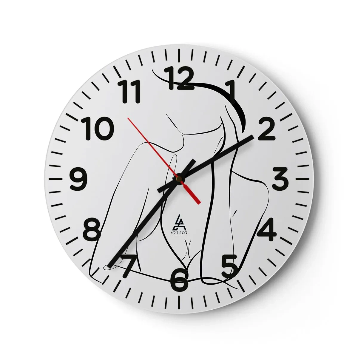 Wanduhr - Glasuhr - Auf der Traumwelle - 40x40 cm