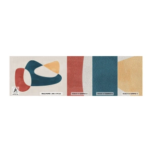 Fototapeten Muster Premium Canvas - Einflüsse und Metamorphosen - Stück, Formen, Minimalistisch - 100x30 cm