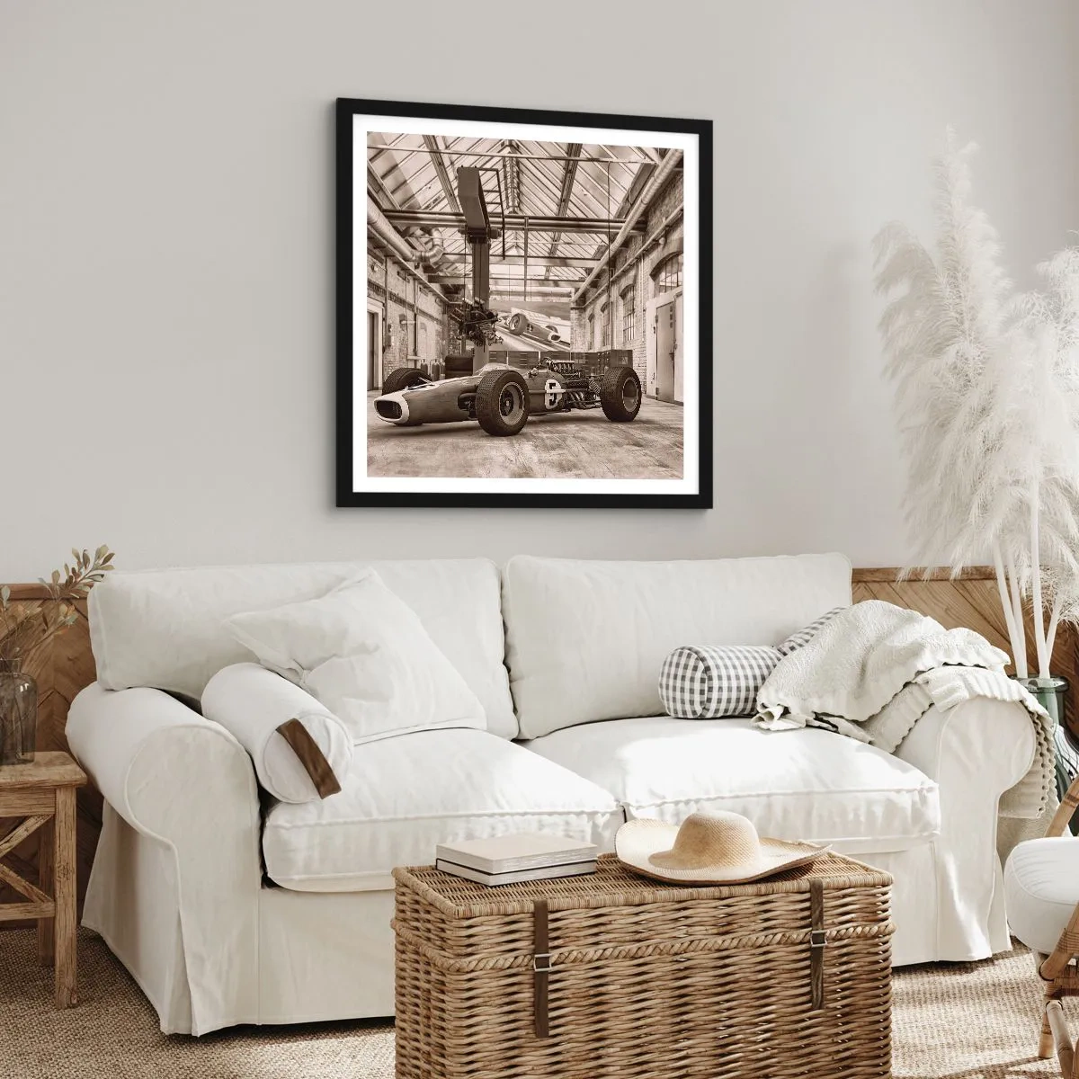 Poster in einem schwarzem Rahmen - Die Siegerruhe - 60x60 cm
