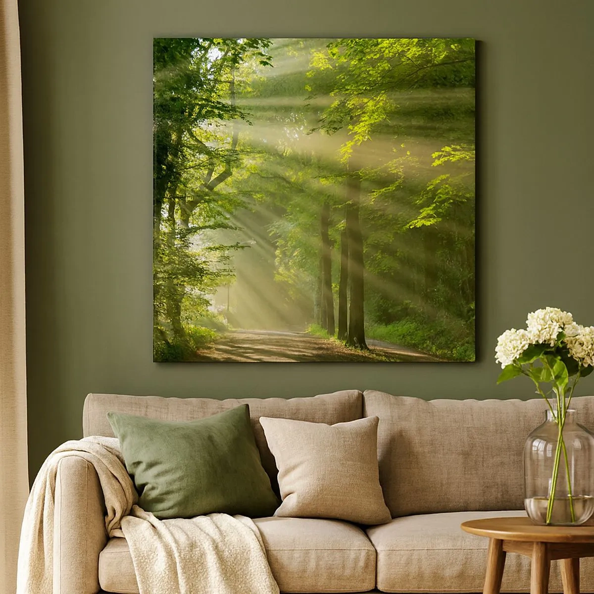 Bild auf Leinwand - Leinwandbild - Waldmoment - 30x30 cm