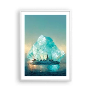 Poster in einem weißen Rahmen - Arktischer Diamant - 50x70 cm