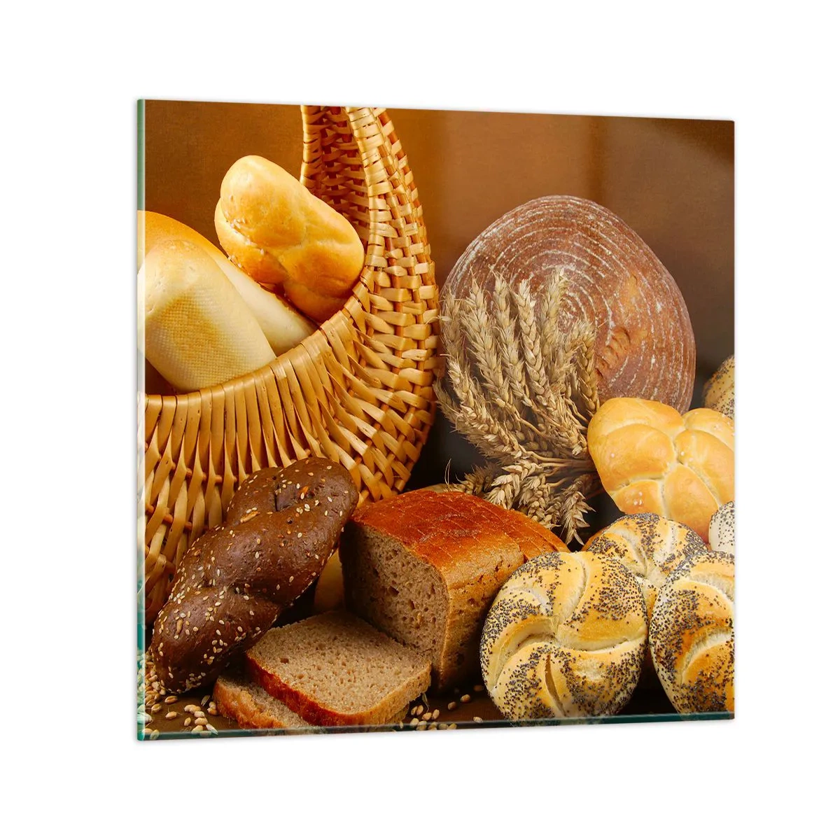 Glasbild - Bild auf glas - Wir sind wieder davongekommen - 70x70 cm