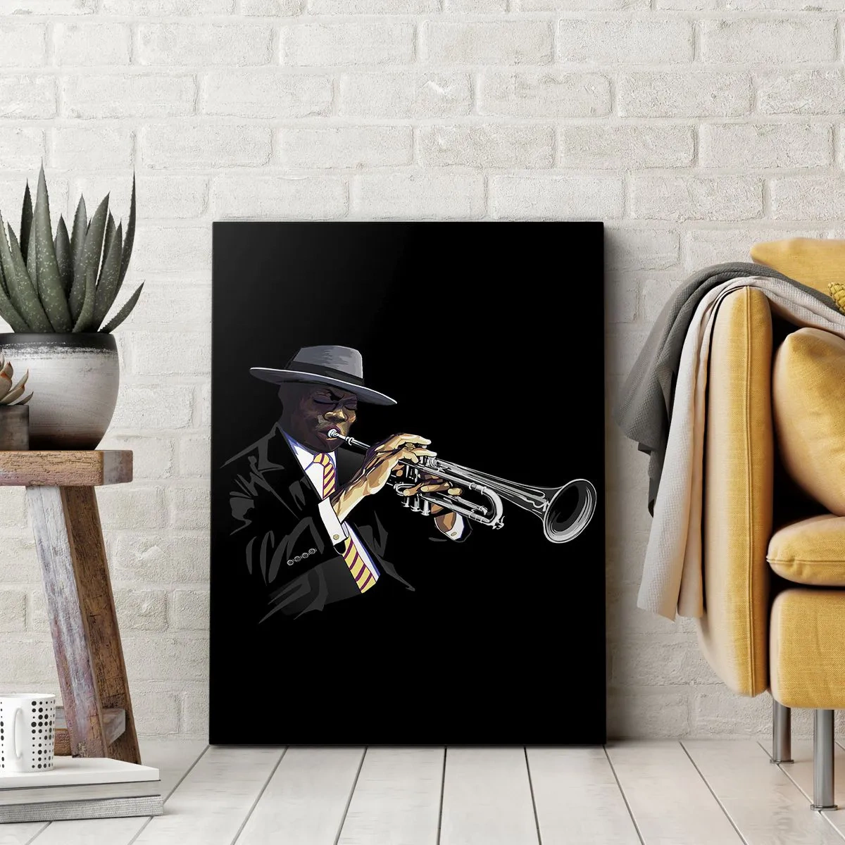 Bild auf Leinwand - Leinwandbild - Charme der alten Schule - 45x80 cm