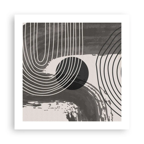 Poster - Oval gewinnt - 50x50 cm