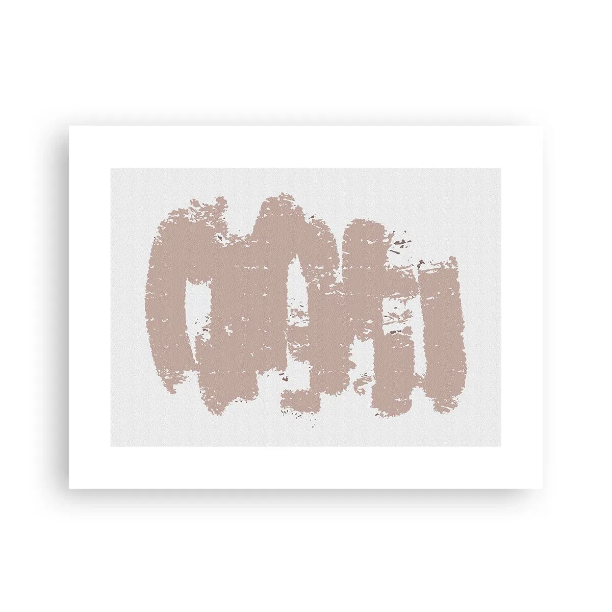 Poster - Abstraktion in zartem Rosa - 40x30 cm