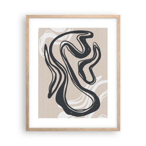 Poster in einem Rahmen aus heller Eiche - Vervielfachter Ausdruck - 40x50 cm