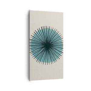 Bild auf Leinwand - Leinwandbild - Strahlend im Blau - 65x120 cm