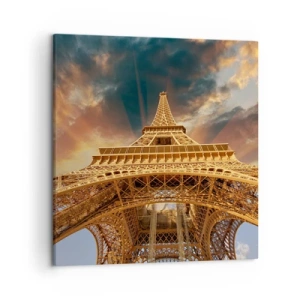 Bild auf Leinwand - Leinwandbild - Wie die Menschheit den Himmel erreichte - 50x50 cm