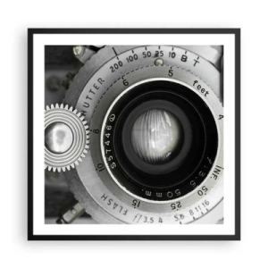 Poster in einem schwarzem Rahmen - Eine Story über Hollywood - 60x60 cm