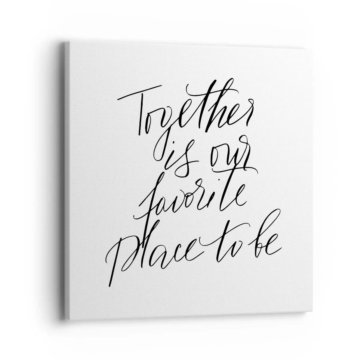 Bild auf Leinwand - Leinwandbild - Fühlst du das auch? - 40x40 cm