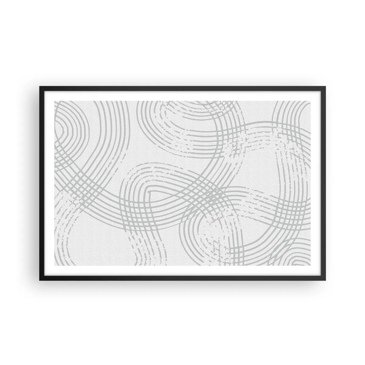 Poster in einem schwarzem Rahmen - Es gibt keinen einfachen Weg - 91x61 cm