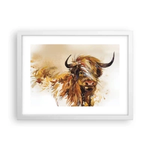 Poster in einem weißen Rahmen - Stolz des Jägers - 40x30 cm