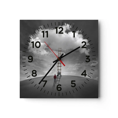 Wanduhr - Glasuhr - Alles ist möglich - 40x40 cm