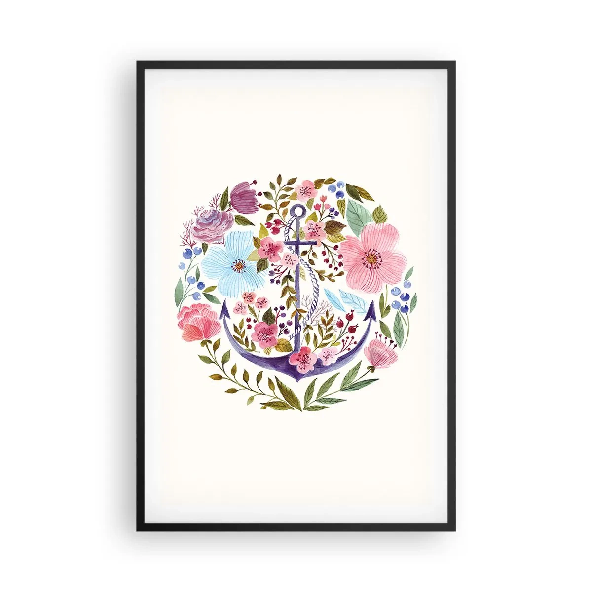 Poster in einem schwarzem Rahmen - Guter Traum eines Seemanns - 61x91 cm