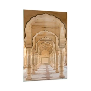 Glasbild - Bild auf glas - Im Palast des Maharadschas - 70x100 cm