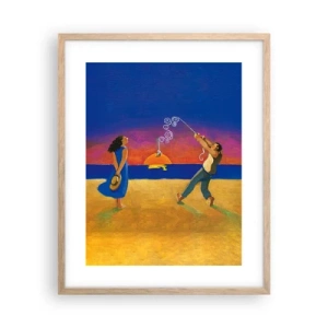 Poster in einem Rahmen aus heller Eiche - Mehr als ein Sternchen vom Himmel - 40x50 cm