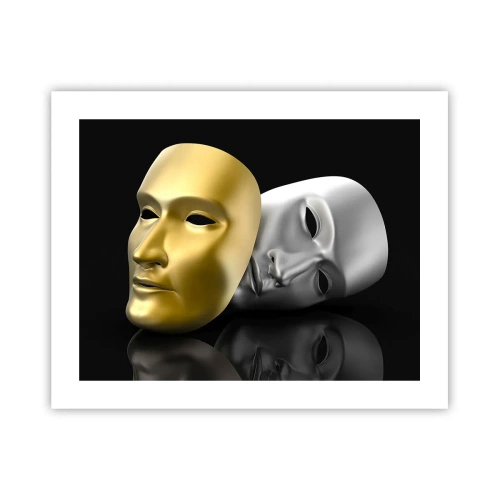 Poster - Das Leben ist wie ein Theater - 50x40 cm