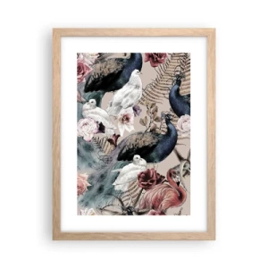 Poster in einem Rahmen aus heller Eiche - Im Schlossgarten - 30x40 cm