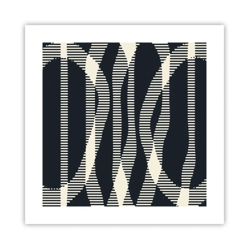 Poster - Ein Versuch, die Dunkelheit zu durchbrechen - 40x40 cm